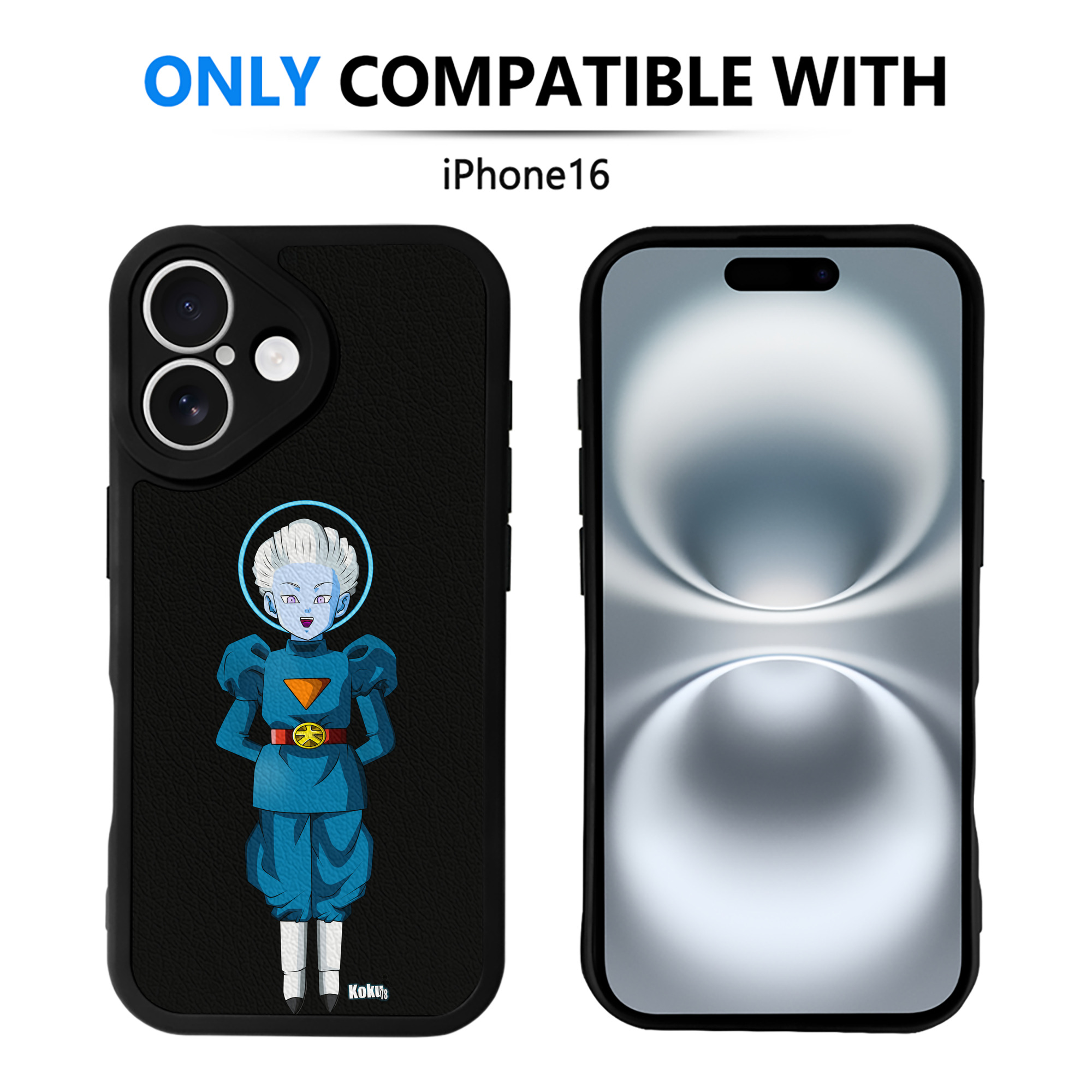 （画像用） ドラゴンボール DRAGON BALL 【iPhone 16シリーズ対応】シリコンスマホケース（レザー調） 材質：シリコン